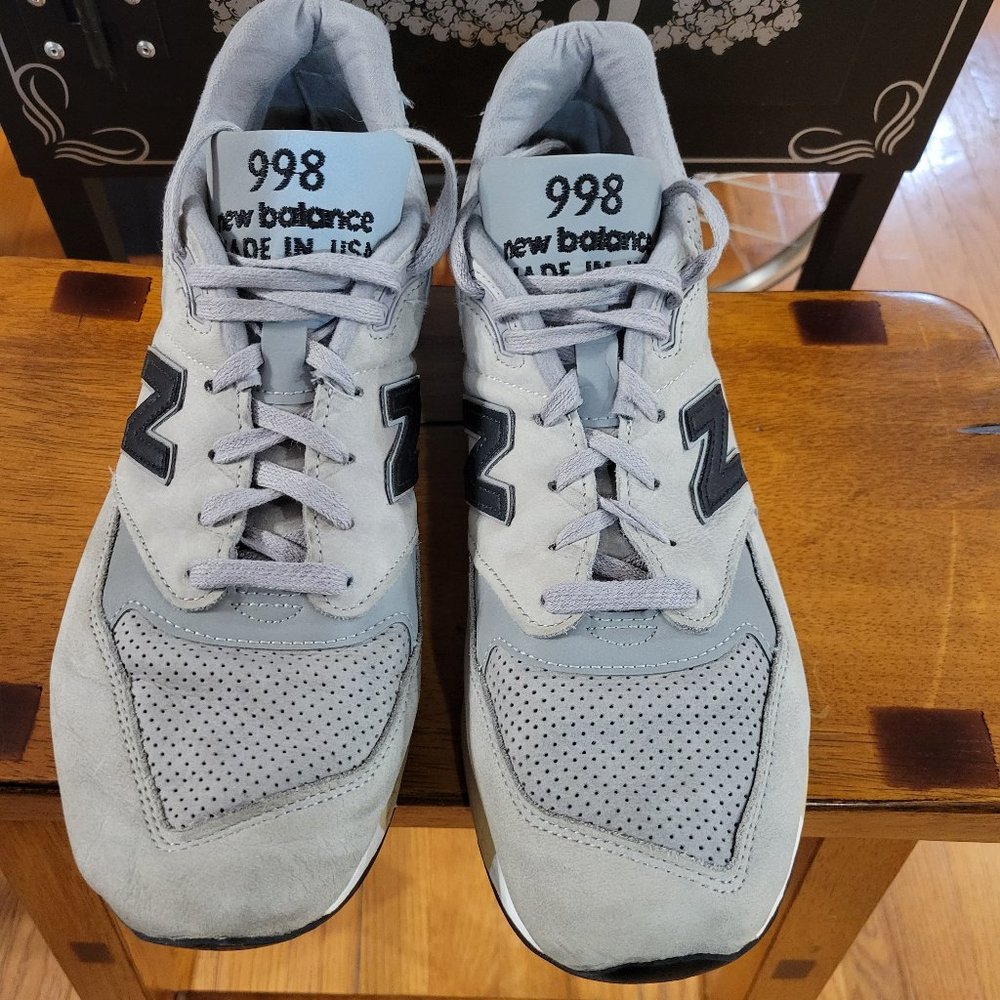 Men’s New Balance 998 Gray Black Sz 11 M998DTK Made In USA Sneakers Shoe